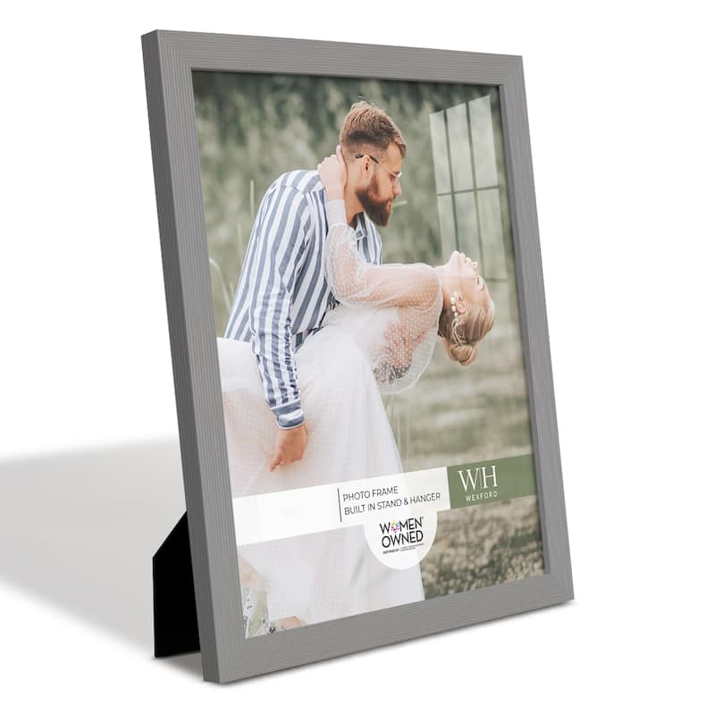Modern Rustic Gray Solid Wood Picture Frame - 8x10