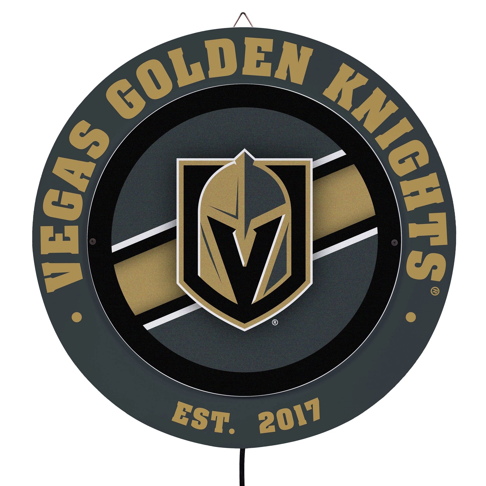 Vegas Golden Knights LED Metal Lit Wall Sign Decor