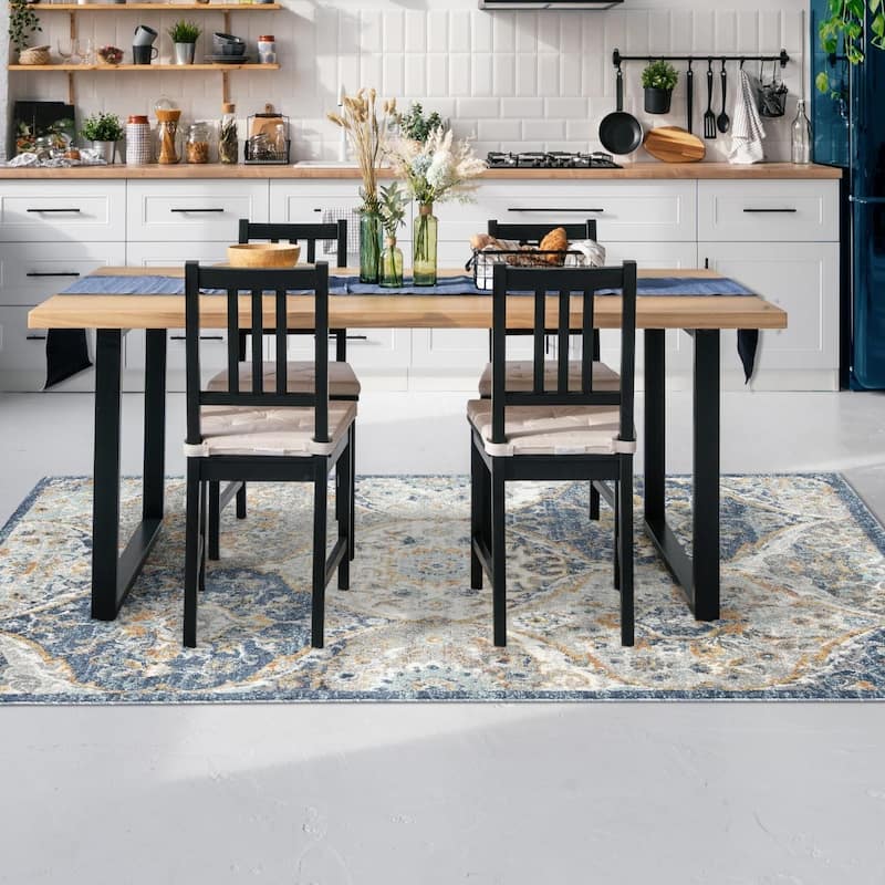 Luxe Weavers Floral Oriental Area Rug, Stain-Resistant Carpet