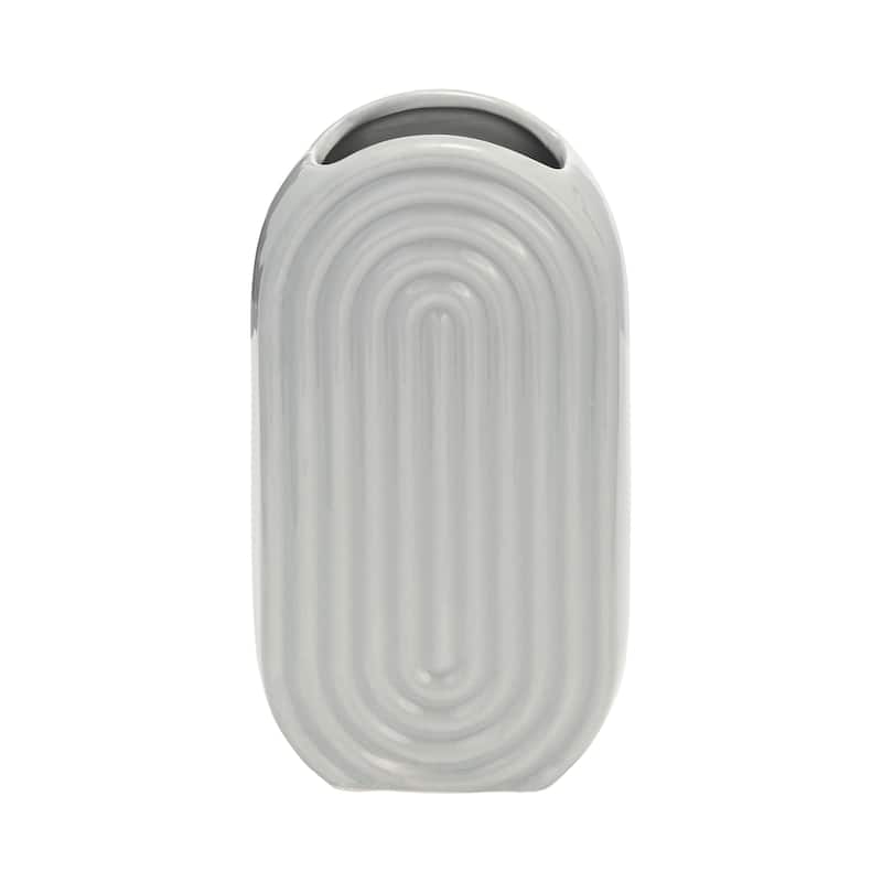Sagebrook Home Elegant Ceramic Vase, Contemporary Design for Modern Decor