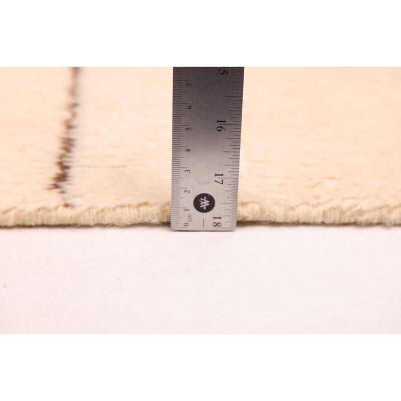 ECARPETGALLERY Hand-knotted Pak Finest Marrakesh Cream Wool Rug - 7'0 x 9'9