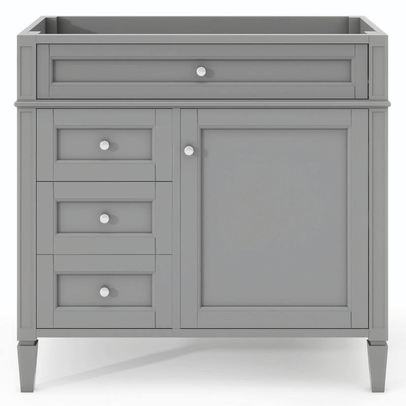 36'' Bathroom Vanity with Top Sink, 3 Drawers for Stylish Storage
