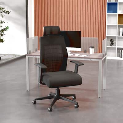 BOSS Mesh Back Memory Foam Task Chair with Headrest