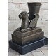 preview thumbnail 1 of 8, Persian Persepolis Griffon Dragon Bird Candle Holder Bronze Bookend Sculpture Statue Decor