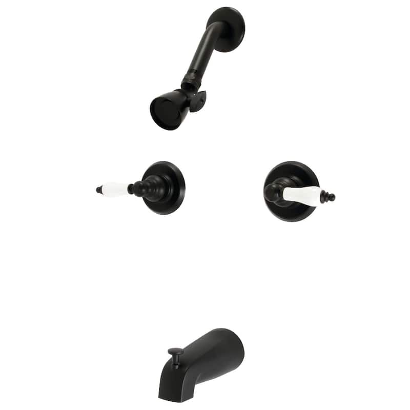 Kingston Brass Magellan Tub and Shower Trim with Single Function - Matte Black