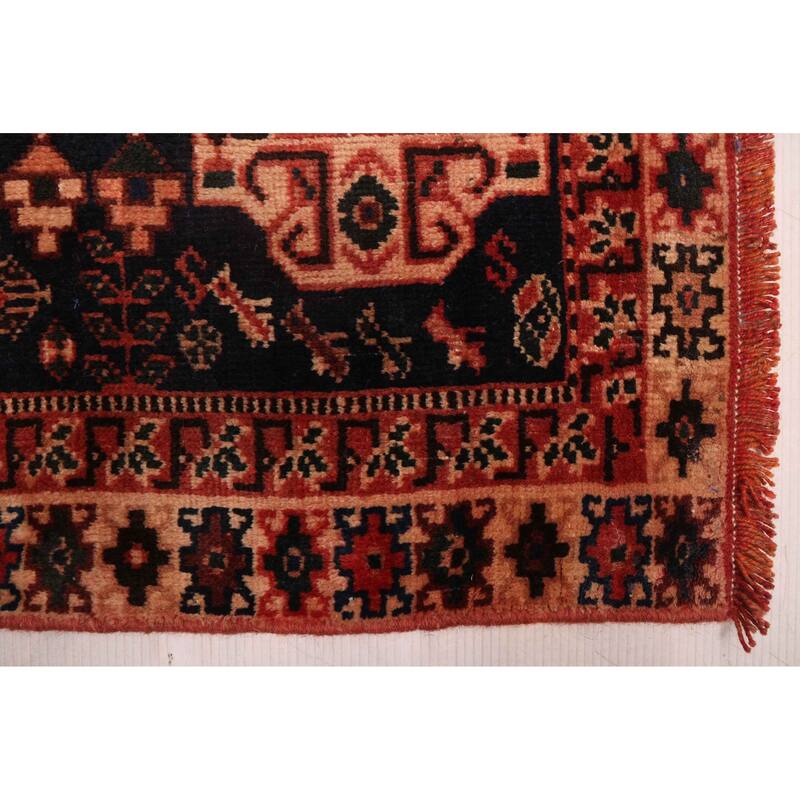 ECARPETGALLERY Hand-knotted Melis Vintage Red Wool Rug - 5'5 x 7'6