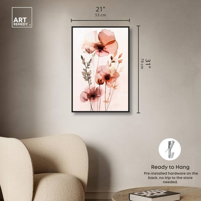 Petal Dye II Canvas by Art Remedy