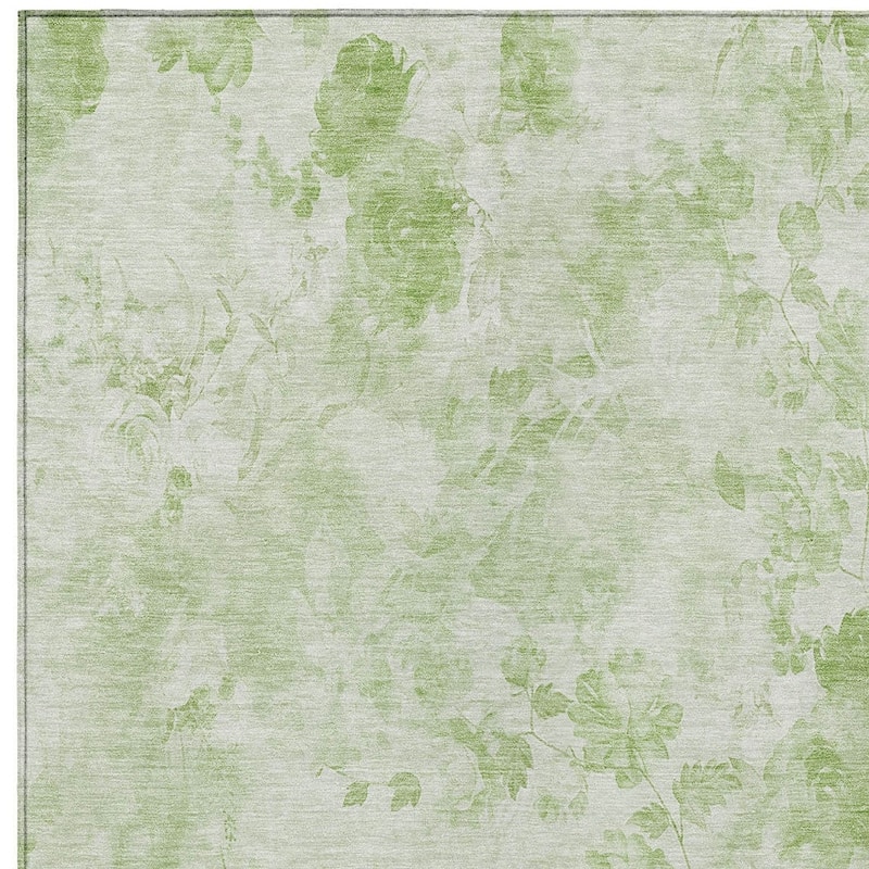 HomeRoots Floral Transitional Rectangle Outdoor Rug