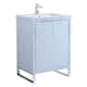Option Pastel Blue - Chrome Hardware
