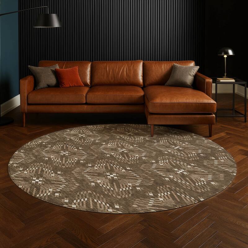 Machine Washable Indoor/ Outdoor Modern Frontenac Chantille Rug