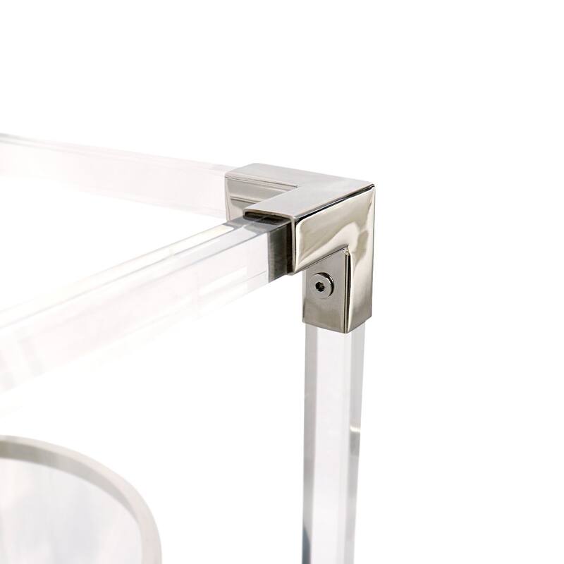 Pasargad Home Soren Stainless Steel & Lucite Lantern