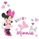 preview thumbnail 1 of 1, Lambs & Ivy Disney Baby Minnie Mouse Love Wall Decals/Stickers with Hearts/Bows