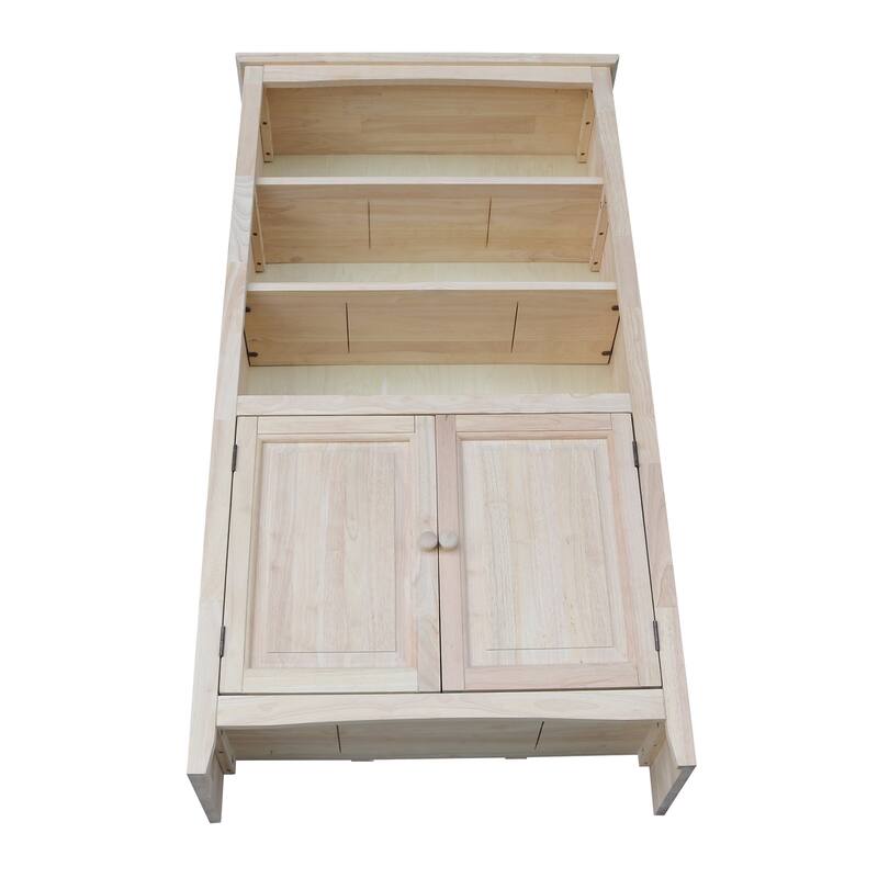 Solid Wood 60" Shaker Bookcase