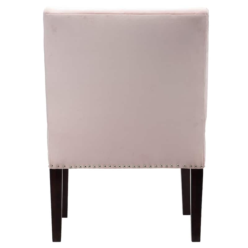 Samantha Indoor Living Room Velvet Slipper Chair by Sole Designs