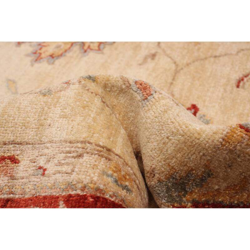 ECARPETGALLERY Hand-knotted Chobi Finest Ivory Wool Rug - 6'0 x 9'0