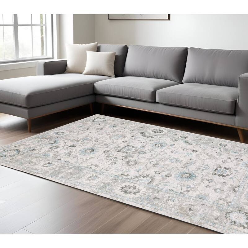 HomeRoots Oriental Traditional Rectangle Area Rug - 168.11 in. x 120.08 in.  x 0.39 in.