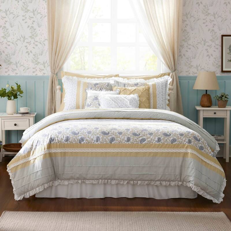 Madison Park Vanessa 9 Piece Cotton Percale Comforter Set
