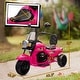 preview thumbnail 4 of 16, Qaba Electric Motorcycle for Kids, 3 Wheel 6V Battery Powered Motorbike w/ Headlights, Music, Forward & Reverse
