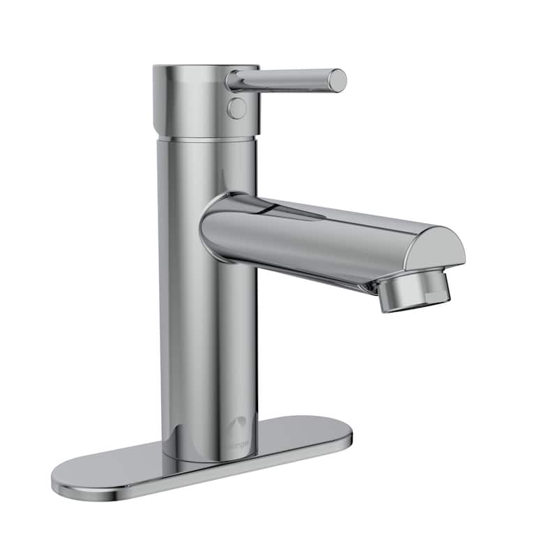 Belanger Single Handle Bathroom Faucet with Drain