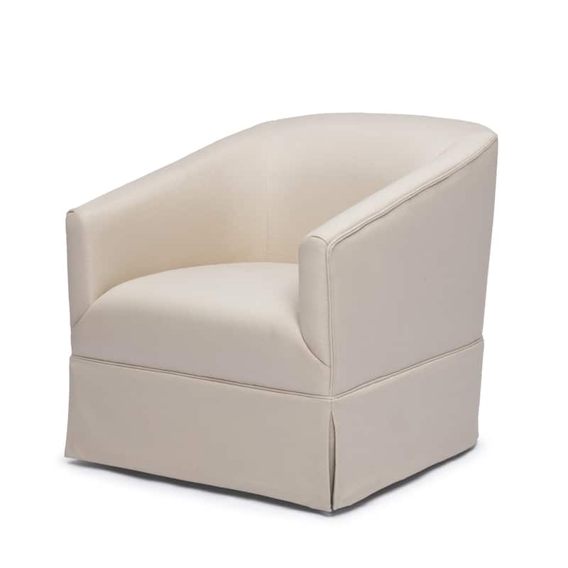 Elayne Skirted Fabric Swivel Accent Chair by Greyson Living