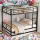 preview thumbnail 2 of 47, 2 In 1 Full over Full Metal Bunk Bed With Trundle,Save Space