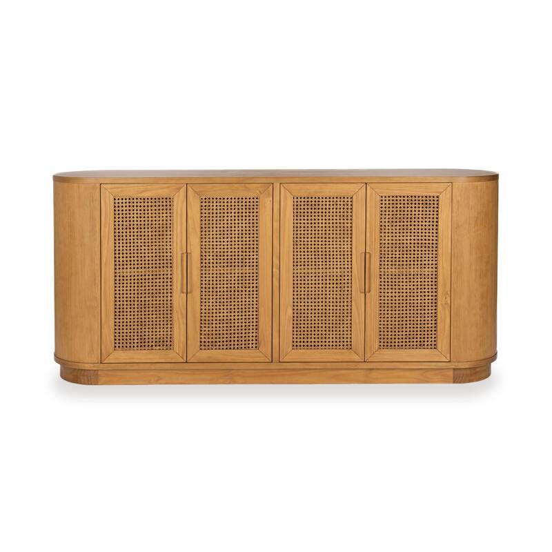 Adelheid Pine Wood Sideboard Buffet by Kosas Home