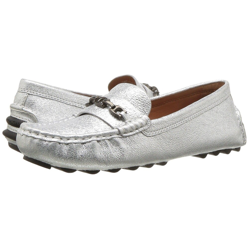 silver coach shoes