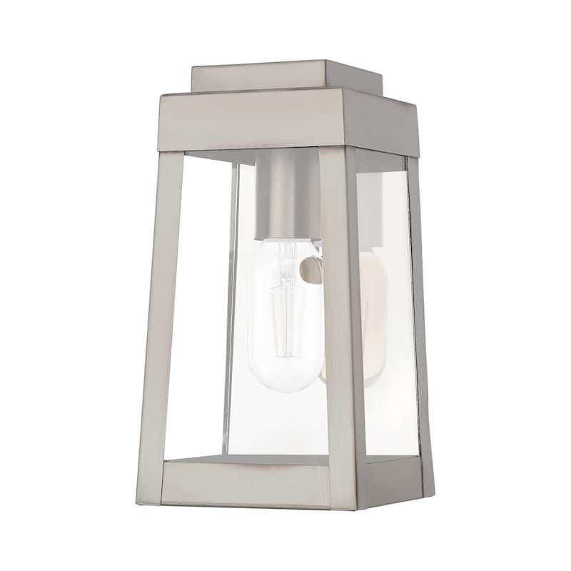 Livex Lighting Oslo Single Light 10" Tall Outdoor Wall Sconce