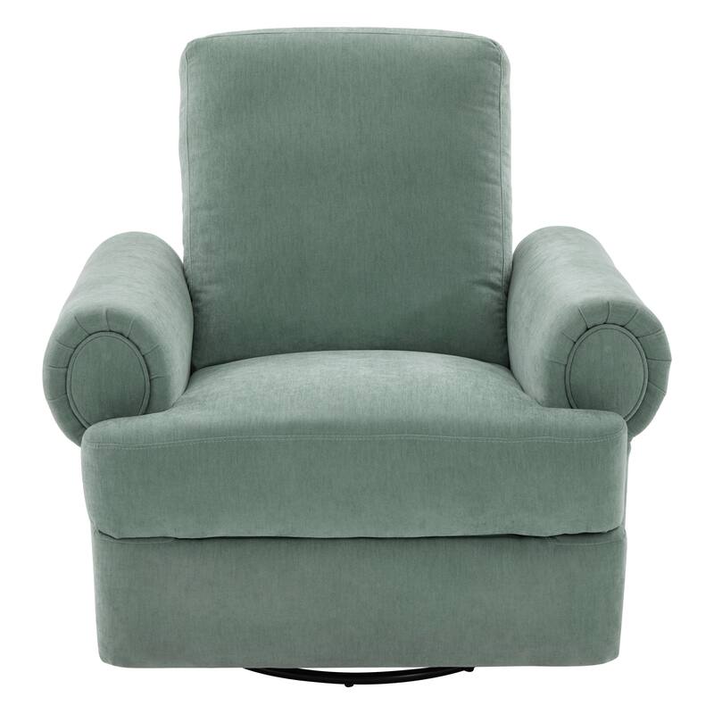 Manual Recliner Sofa Swivel Recliner Rocker Chair with Adjustable Backrest for Living Room, Bedroom, or Nursery