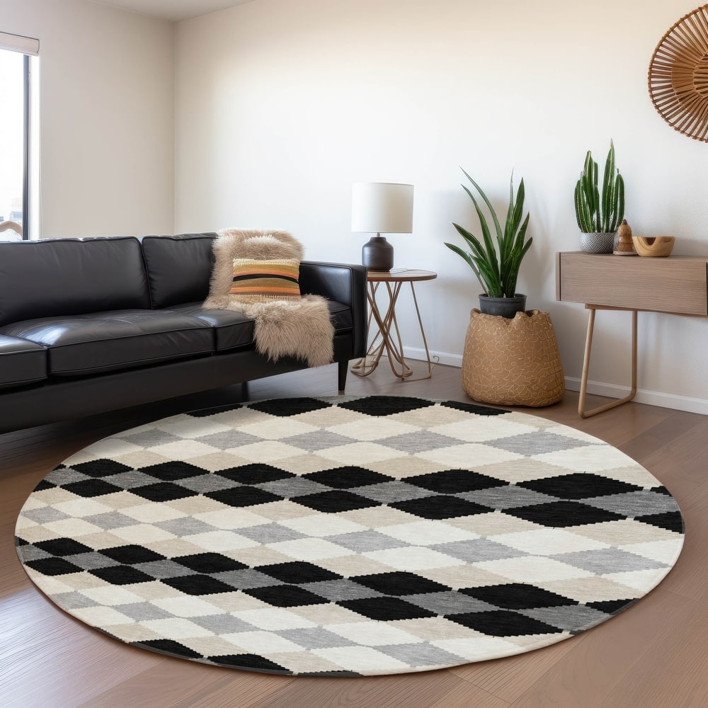 Premium Washable Super Soft Diamond Modern Mayfield Rug