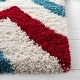 preview thumbnail 5 of 10, SAFAVIEH Kids Shag Dula Chevron Nursery Playroom 2-inch Thick Rug
