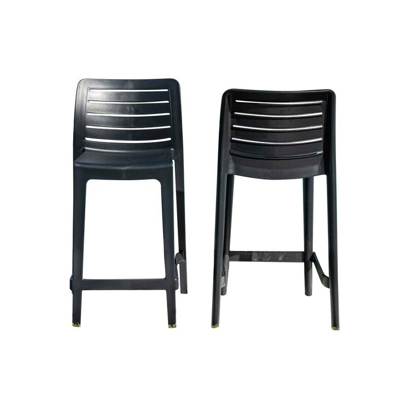Leva Set of 2 Barstools - Anthracite
