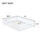preview thumbnail 5 of 43, White Full Size Wooden Floor Bed with Fence & Door, Rubber, Safety Guardrails