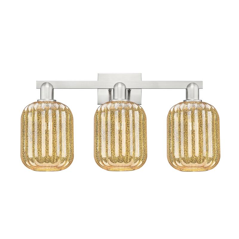 Innovations Lighting Downtown Urban - Preston - 3 Light 26" Jar Shade Bath Vanity Light