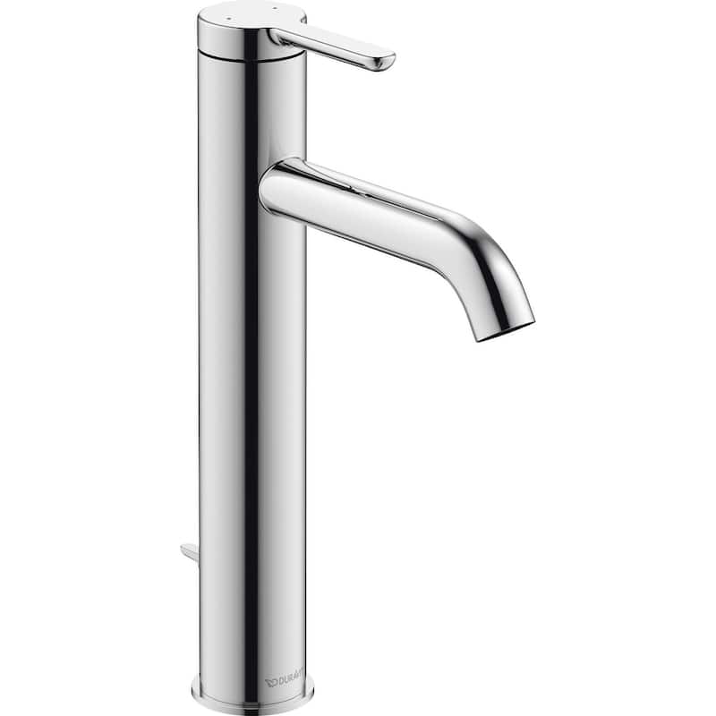 Duravit C11030001 C.1 1.2 GPM Single Hole Bathroom Faucet with Pop-Up - Chrome - Chrome