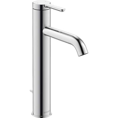 Duravit C11030001 C.1 1.2 GPM Single Hole Bathroom Faucet with Pop-Up - Chrome