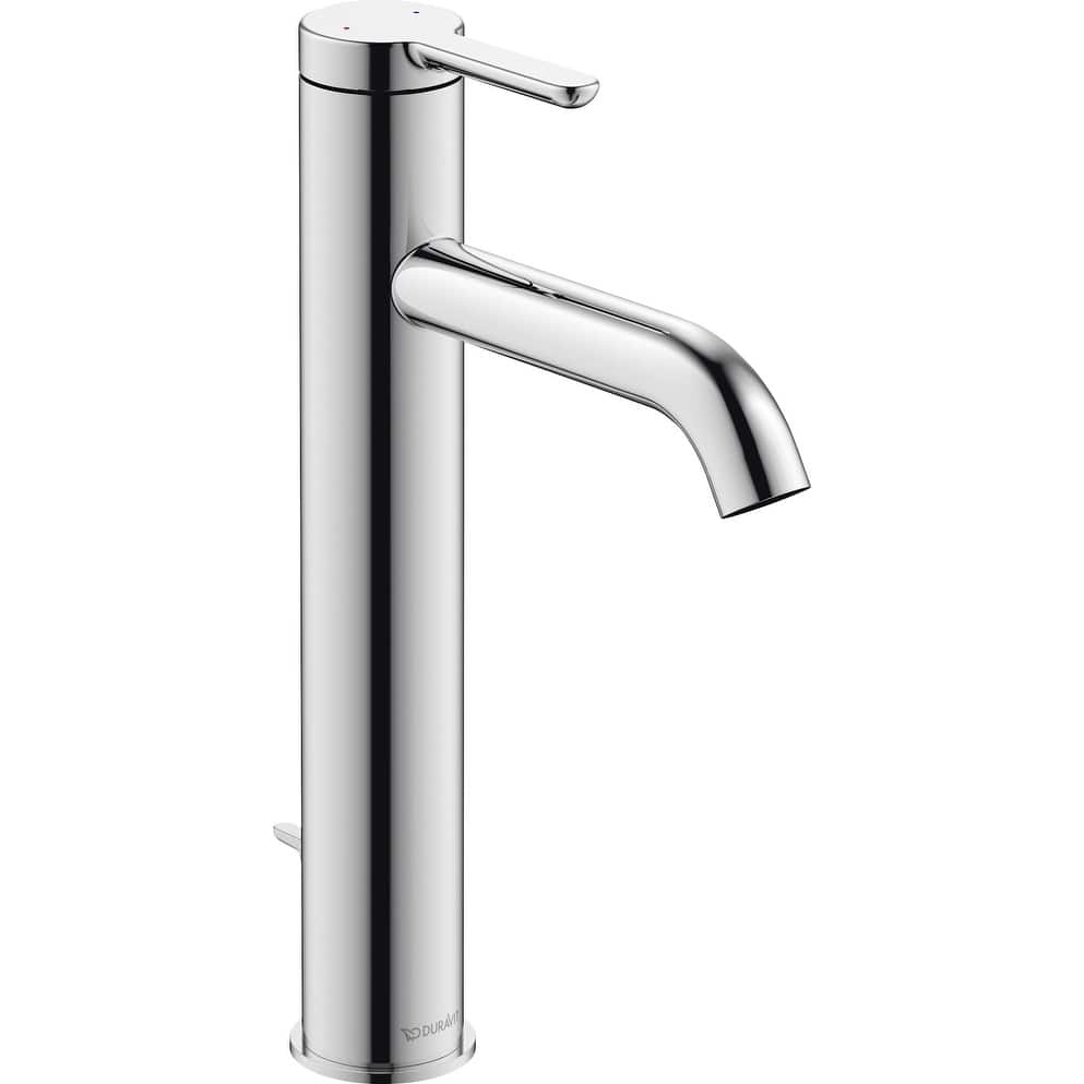 Duravit C11030001 C.1 1.2 GPM Single Hole Bathroom Faucet with Pop-Up - Chrome