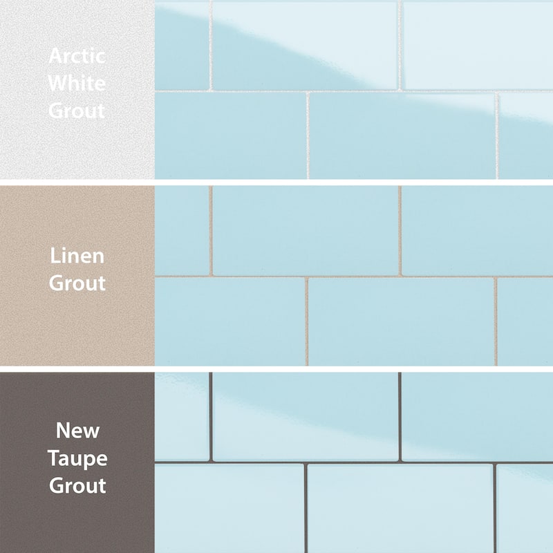 Merola Tile Piscina Brick Glossy Light Blue 4-3/4" x 9-5/8" Porcelain Floor and Wall Tile