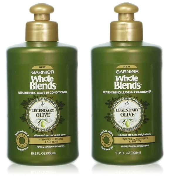 Garnier Whole Blends Replenishing Leave In Conditioner Legendary Olive 10 2 Oz Overstock 31932294