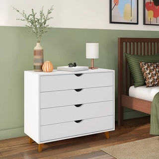 Minimalist 4-Drawer Dresser  - Wooden Cabinet