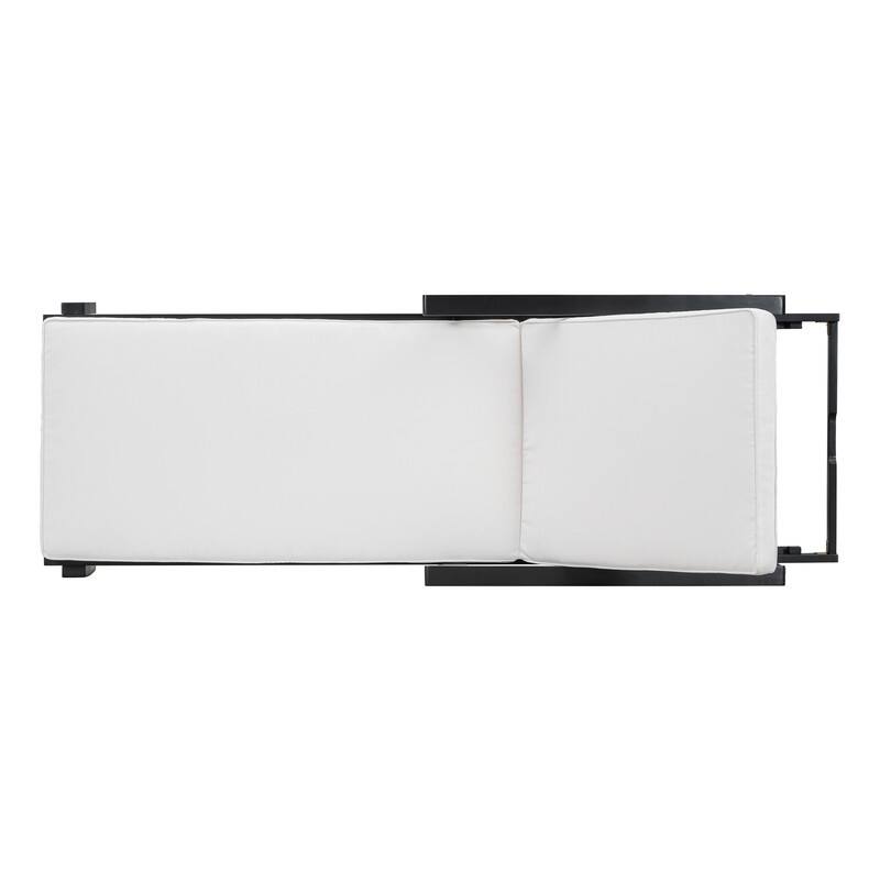 Spruce & Spring Acacia Wood Reclining Chaise Lounge