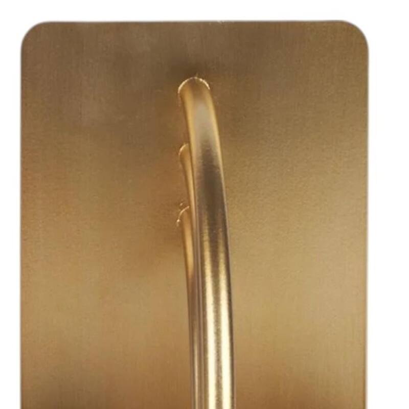 HomeRoots Set of Two Gold Metal Geo Arch Decorative Bookends - 5.91 in. x 5.91 in. x 4.72 in.