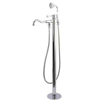 Kingston Brass Paris Freestanding Tub Faucet with Hand Shower