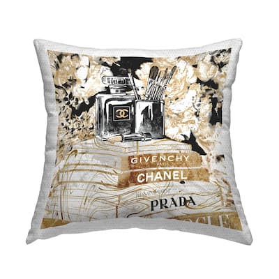 Stupell Glam Designer Accessories Women's Fashion Books Printed Outdoor Throw Pillow Design by Ziwei Li