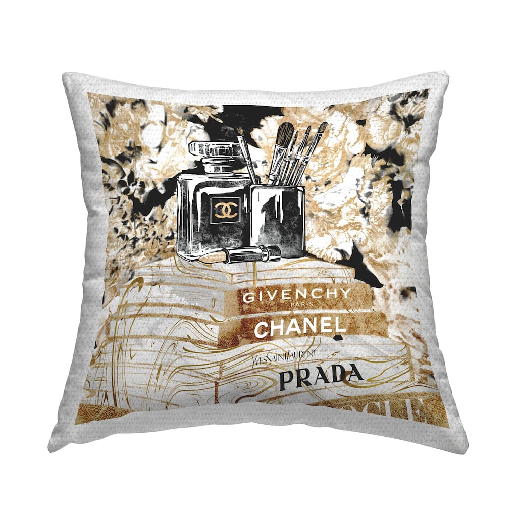 Stupell Glam Designer Accessories Women's Fashion Books Printed Outdoor Throw Pillow Design by Ziwei Li