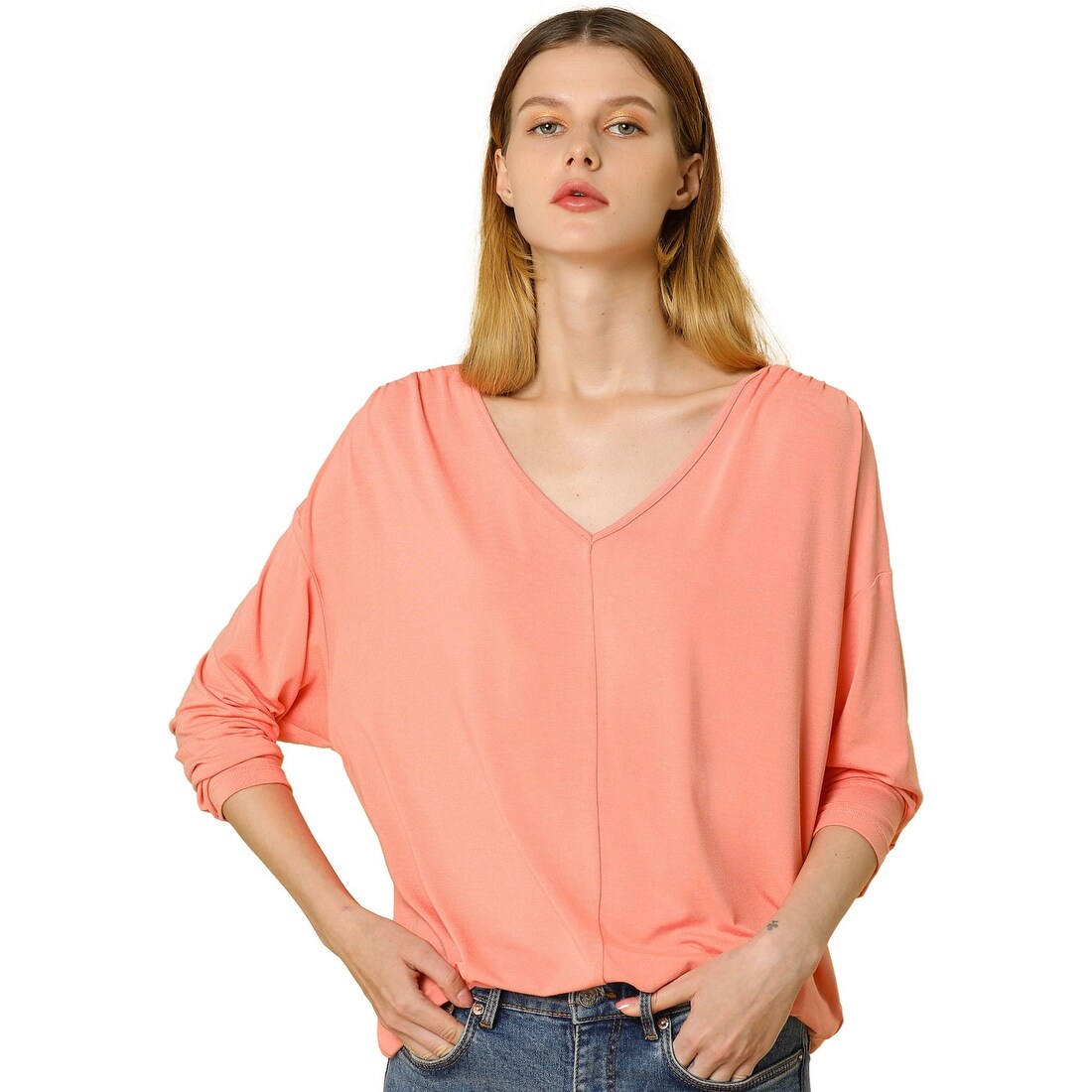 loose batwing top
