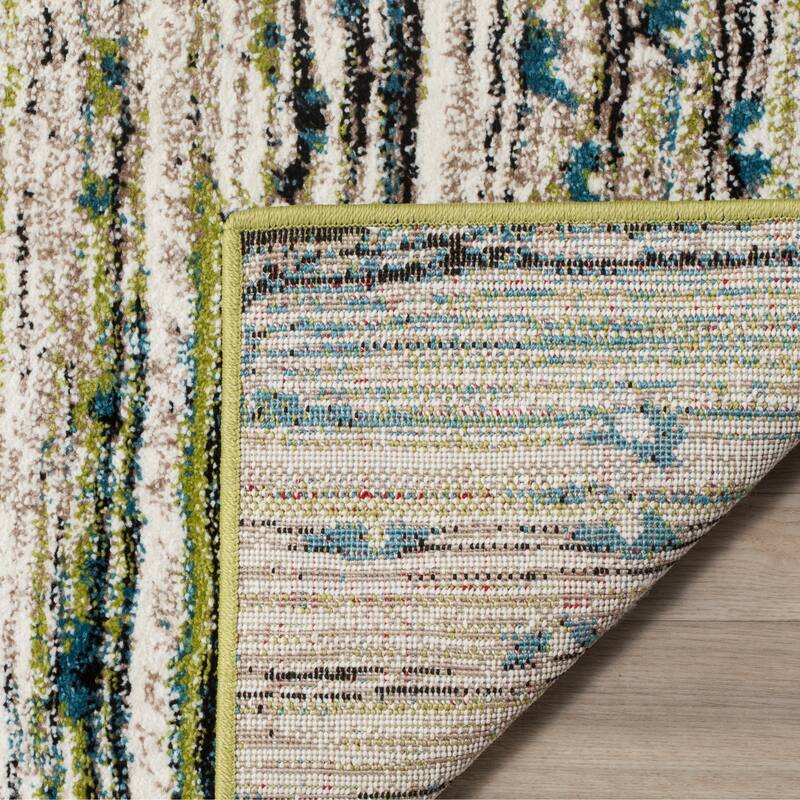 SAFAVIEH Porcello Neri Modern Multicolor Abstract Area Rug