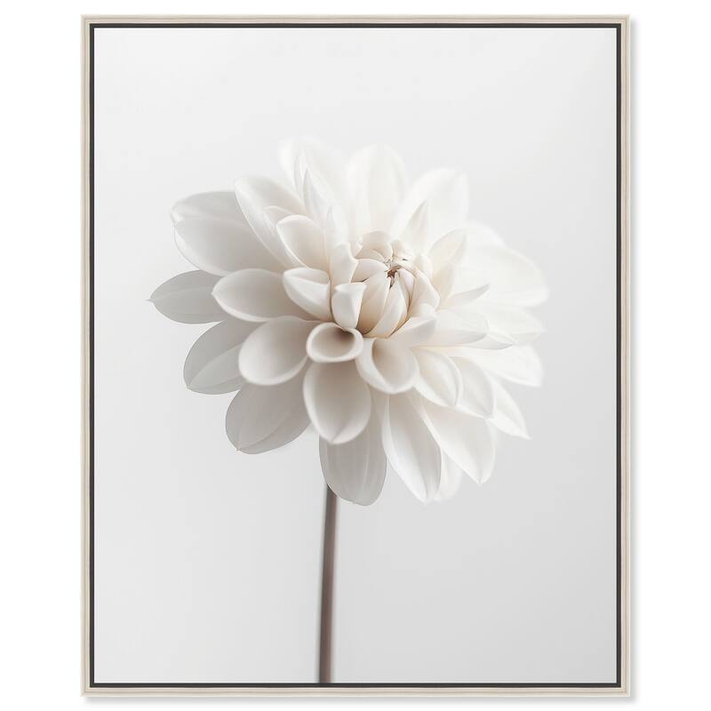 Pristine Blossom II Canvas by Art Remedy - 24" x 30" - Silver