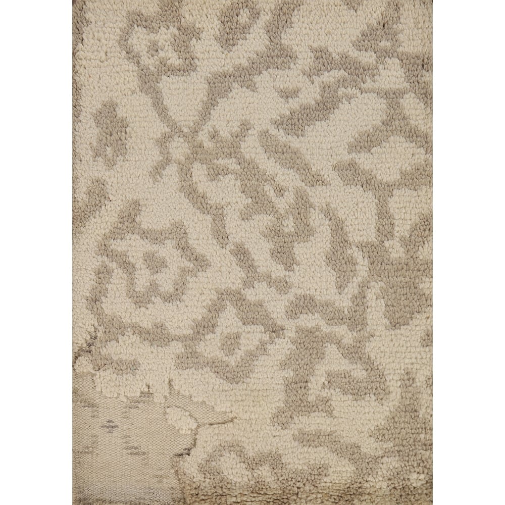 Abstract Moroccan Accent Rug Handmade Oriental Wool Carpet - 2'0"x 3'0"