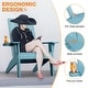 preview thumbnail 17 of 16, WINSOON All Weather HIPS Outdoor Adirondack Chairs with Cup Holder Set of 2
